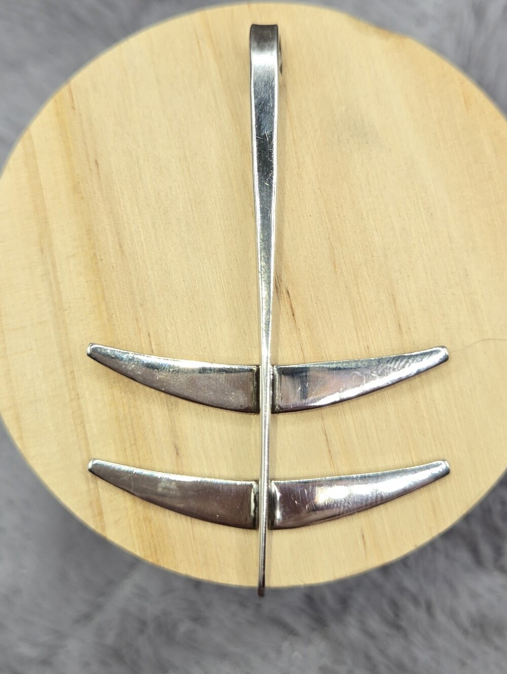Sterling Silver Sculpture Pendant - Modernist